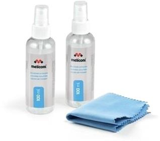 MELICONI Detergente schiumogeno 100 ml + panno in microfibra per TV Meliconi confezione 2 pezzi